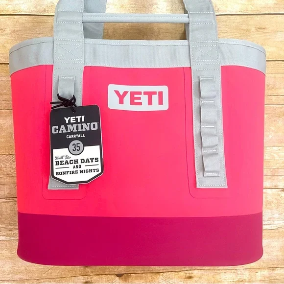Yeti Bimini Pink and Gray Camino 35 Tote Bag - Picture 2 of 12